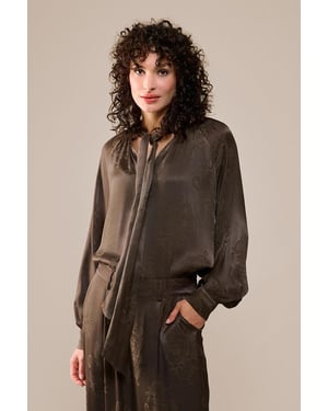 Bension Blouse Donkerbruin