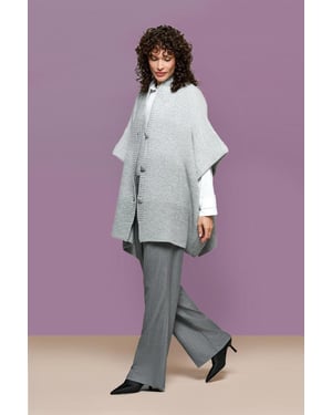 Aliza Poncho Grijs