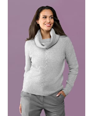 Liv Lurex Trui Grijs / Zilver