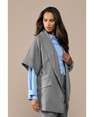 Roseline Lurex Blazer Grijs