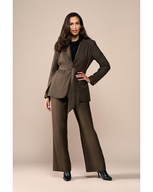 Zaylee Lurex Blazer Bruin
