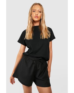 Tall Linen Look Flippy Shorts