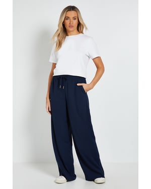 Tie Waist Wide Leg Trousers