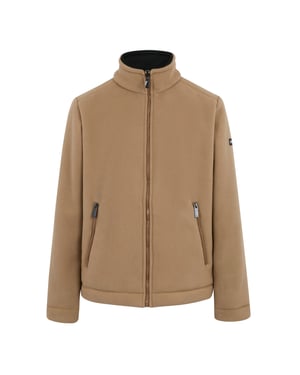 Regatta Heren Garrian II Full Zip Fleece Jacket (Ijskoffie/Zwart)