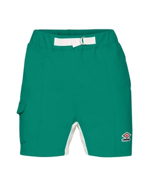 Umbro Heren Shorts met Panelen (Quetzal groen/Papyrus)