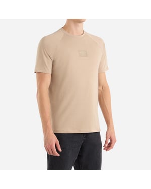 Umbro Heren Gelaagd Box Logo T-Shirt (Gewoon taupe)