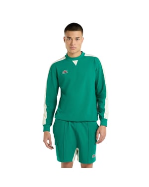 Umbro Heren Sweatshirt met Panelled Relaxed Fit (Quetzal groen/Papyrus)