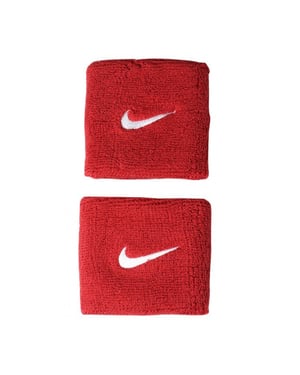 Nike Unisex Adults Swoosh Wristband (Set Of 2) (Red)