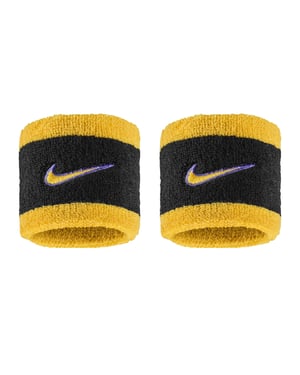 Nike Classic Sweatband (Pack of 2) (Purple/Yellow)