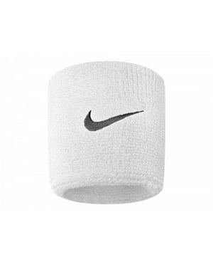 Nike Unisex Adults Swoosh Wristband (Set Of 2) (White)