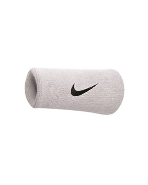 Nike Jumbo Swoosh Wristband (Pack of 2) (White/Black)