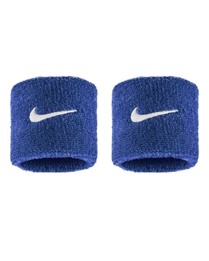Nike Classic Swoosh Wristband (Pack of 2) (Royal Blue/White)