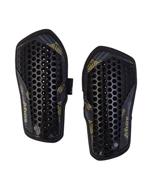 Mitre Mens Pro 2024 Aircell Technology Shin Guards Set (Black/Gold)