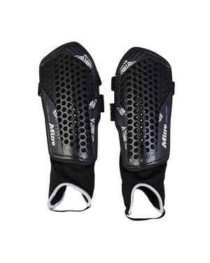 Mitre Mens 2024 Aircell Technology Shin Guards (Black/White)