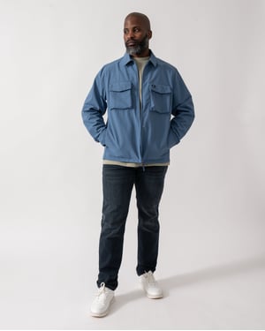 Pocket Overshirt in Blue