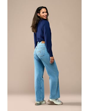 Lienna Broek Denim Blauw