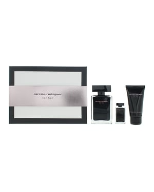Narciso Rodriguez For Her Eau de Toilette 50ml, Eau de Toilette 7.5ml + Body Lotion 50ml Gift Set