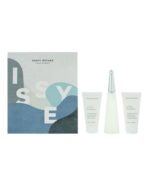 Issey Miyake L'eau D'issey Eau de Toilette 50ml, Body Lotion 50ml + Shower Cream 50ml Gift Set for Her