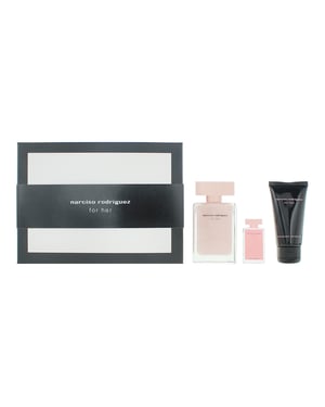 Narciso Rodriguez For Her Eau de Parfum 50ml, Eau de Parfum 7.5ml + Body Lotion 50ml Gift Set