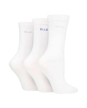 3-Pack Dames Effen Katoenen Sokken - Zachte Ademende Dagelijkse Comfort Pasvorm