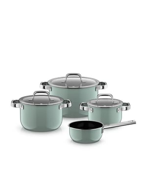 WMF Fusiontec 2.0 mineral pro pannenset 4-delig pastel