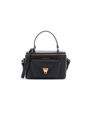 Coccinelle Beat Generatio Mini Tas Van Geribbeld Leer