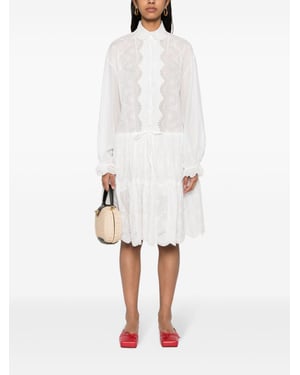 Embroidered Shirt Dress