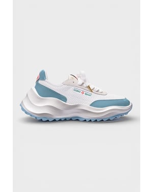 Casablanca Atlantis Sneaker Wit/Lichtblauw Heren