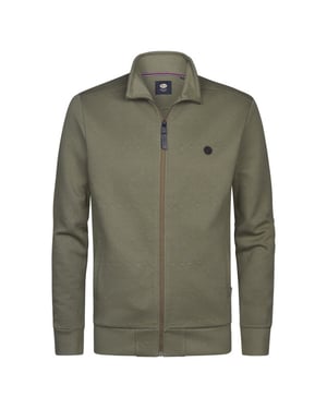 Petrol Industries men sweater collar zip m-1060-swc333 6134 dusty army