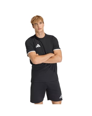 Adidas Mens Entrada 26 Cotton T Shirt Crew Tee Black JZ6675