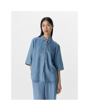 Object Objframe 2/4 re denim top noos