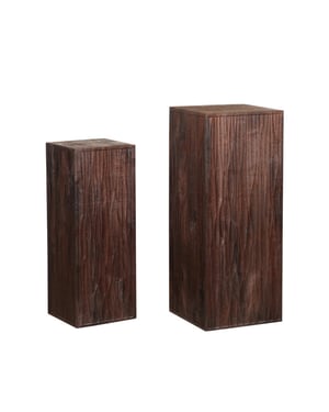 PTMD bloemenzuil riko - 35x35x90cm set van 2