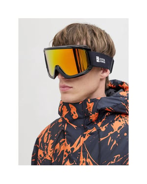 Jack & Jones Heren skibril/snowboardbril jacoslo zwart/oranje