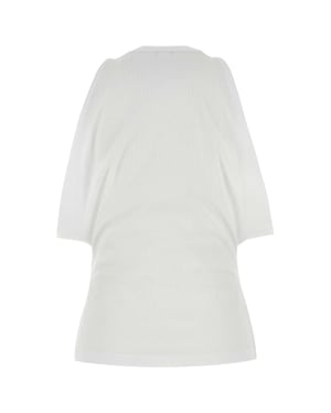 White Stretch Cotton Top