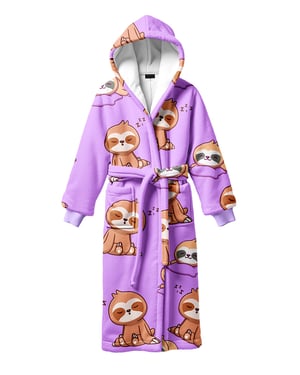 "Lazy Sloth" Sherpa badjas