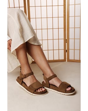 Wheres That From Womens 'Corfu' Velcro Mutli Strap Sandals