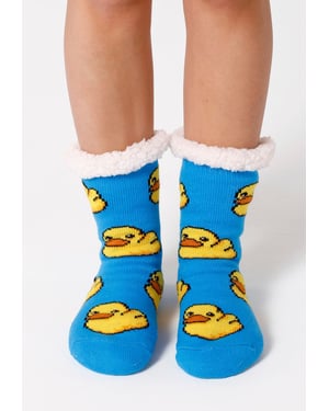 "Ruuber Duck" Sherpa-strumpor
