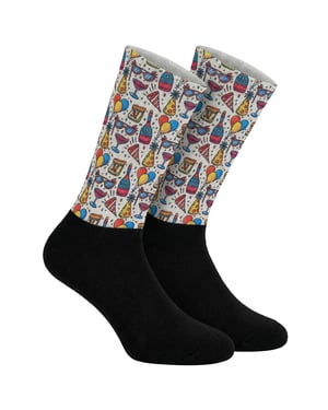 Funny Printed Long Socks for Men and Women