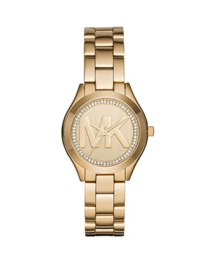 Michael Kors MK3477 Mini Slim Runway 33 mm Gouden Dameshorloge