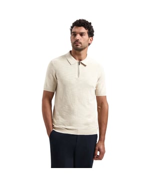 No Excess Pullover short sleeve polo zip frot desert