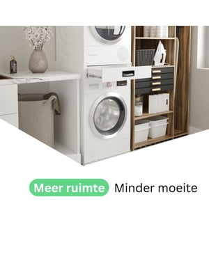 Wasophoogte ® tussenstuk wasmachine & droger met lade -