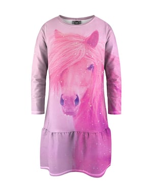 "Pink Horse" Långärmad klänning