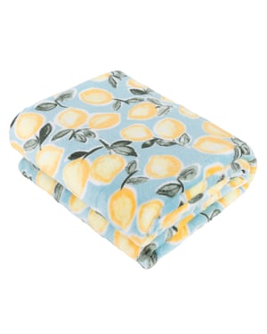 Furn Lemons Fleece Printed Throw