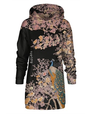 "Ornate Avian" Oversize hoodiejurk