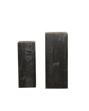 PTMD bloemenzuil kyro - 35x35x90cm set van 2