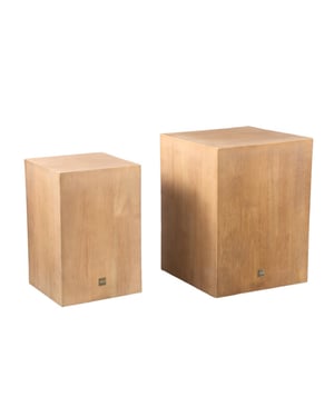 PTMD bloemenzuil gustavo - 30x30x40cm set van 2