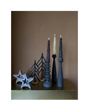 PTMD led kaars led candle - 5x5x28.5cm set van 2