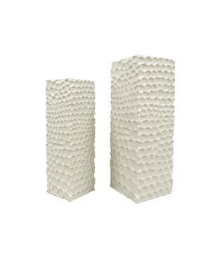 PTMD bloemenzuil isaiah - 33x33x95cm set van 2