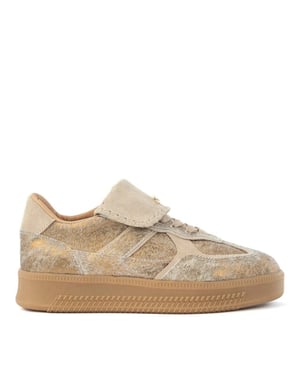 Babouche Ira sneakers gold beige lage sneakers dames