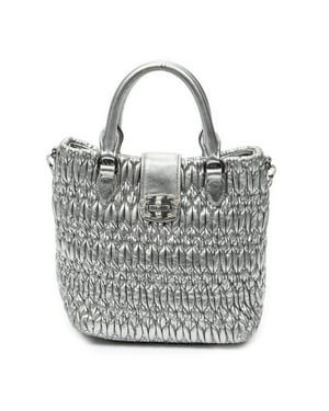 Small Turn Lock Crystal Tote Handbag